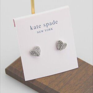 Kate Spade Peach Heart Inlaid Stud Earrings